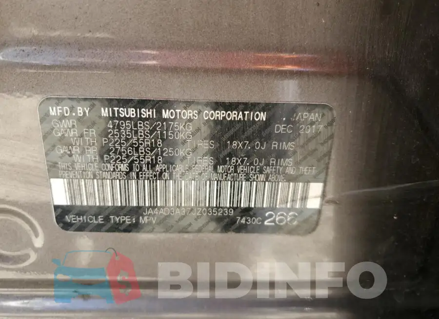 JA4AD3A37JZ035239 Photo# 13