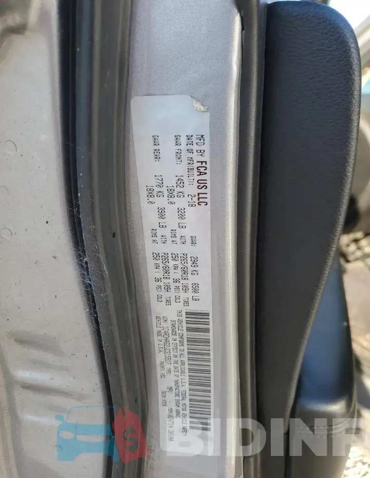 1C4RDHAG2JC315517 Photo# 13