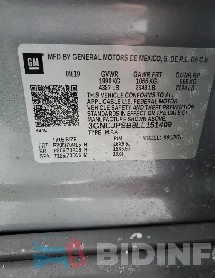 3GNCJPSB8LL151409 Photo# 13