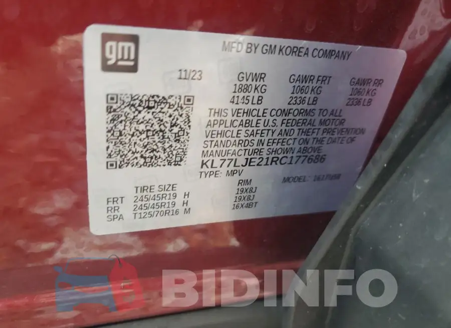 KL77LJE21RC177686 Photo# 13