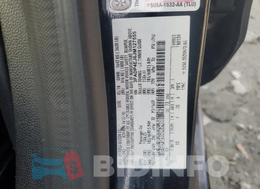 3FADP4EJ6JM127555 Photo# 12