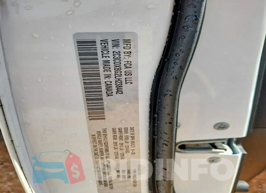 2C3CDXBG2LH238442 Photo# 12