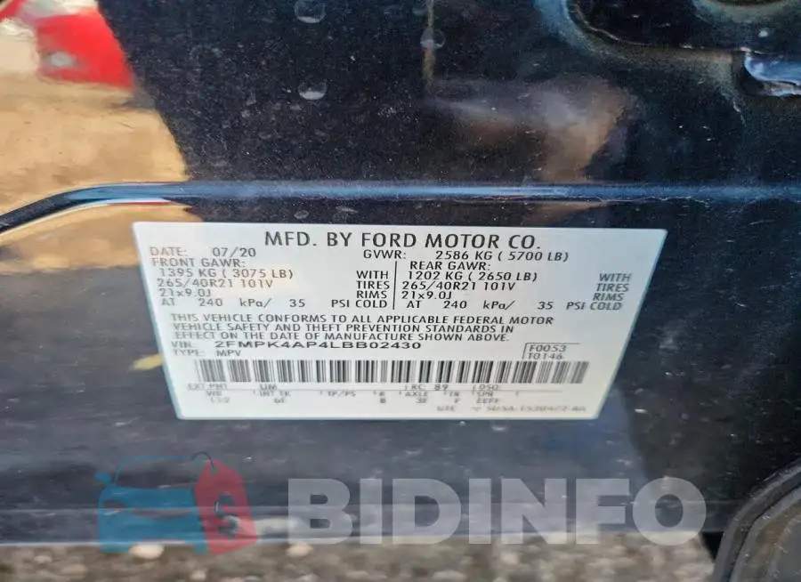 2FMPK4AP4LBB02430 Photo# 14