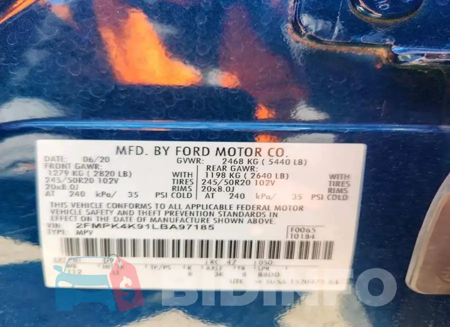 2FMPK4K91LBA97185 Photo# 14