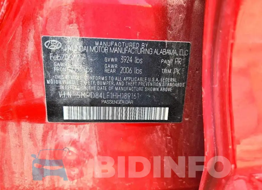 5NPD84LF1HH189161 Photo# 12