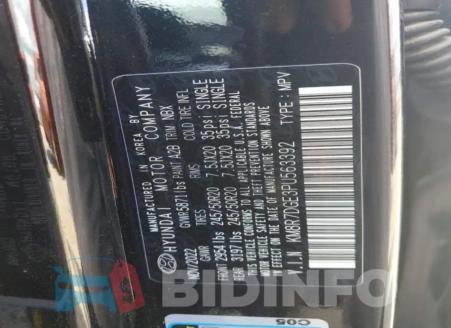 KM8R7DGE3PU563392 Photo# 13