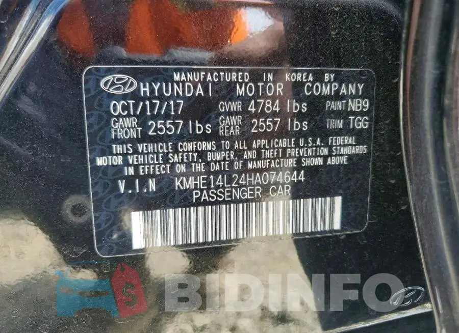KMHE14L24HA074644 Photo# 13