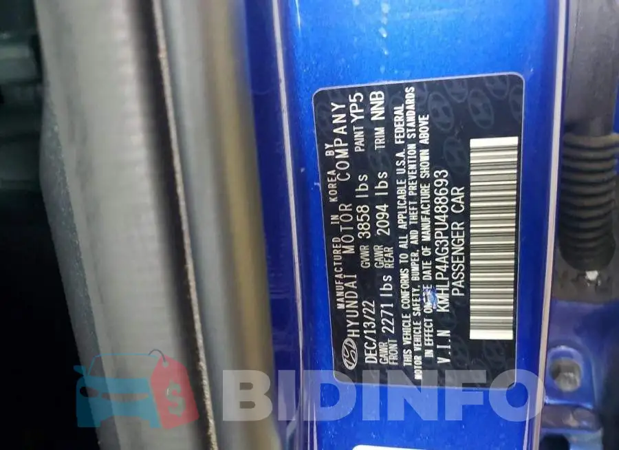 KMHLP4AG3PU488693 Photo# 12