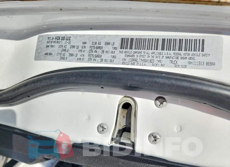 1C6RR6LT7HS601922 Photo# 12