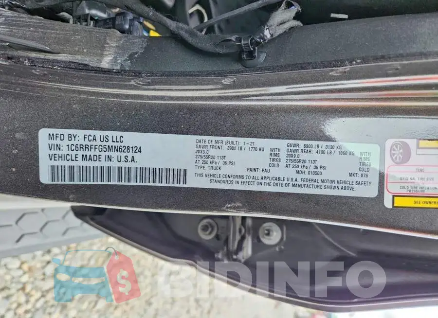 1C6RRFFG5MN628124 Photo# 13