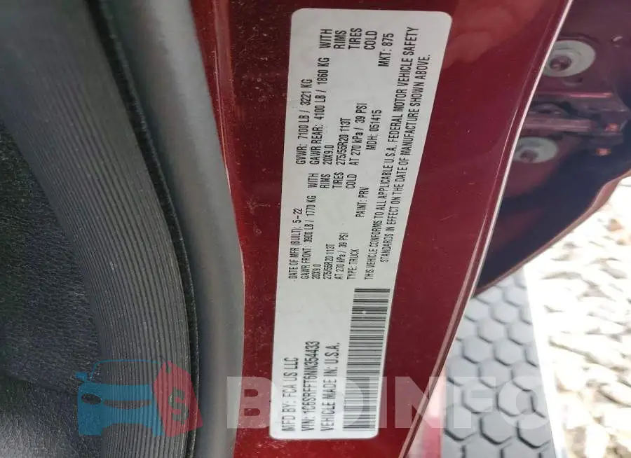 1C6SRFFT6NN354433 Photo# 12