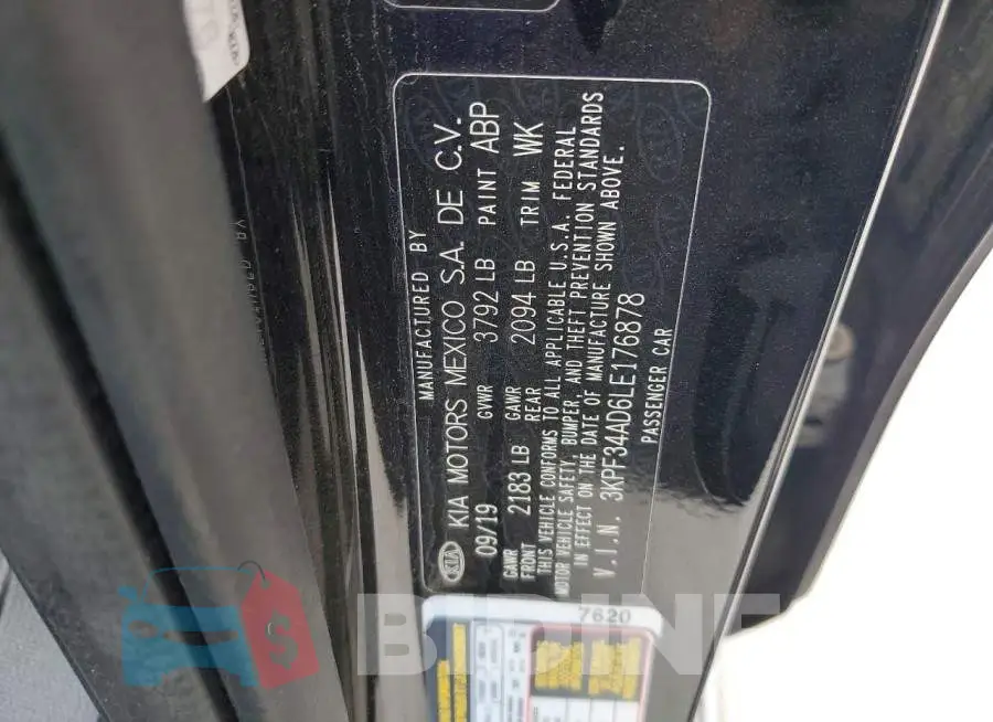 3KPF34AD6LE176878 Photo# 12