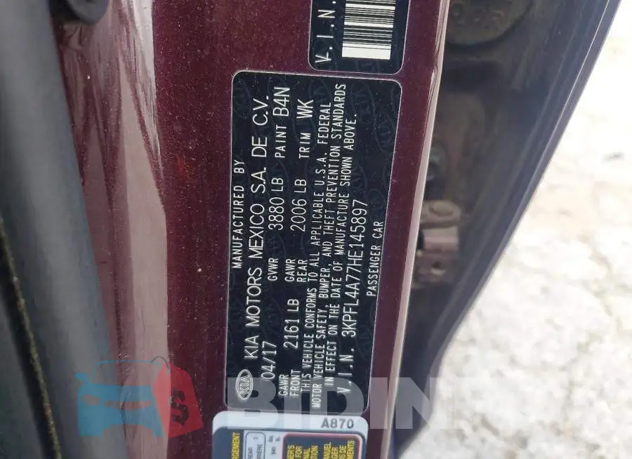 3KPFL4A77HE145897 Photo# 12
