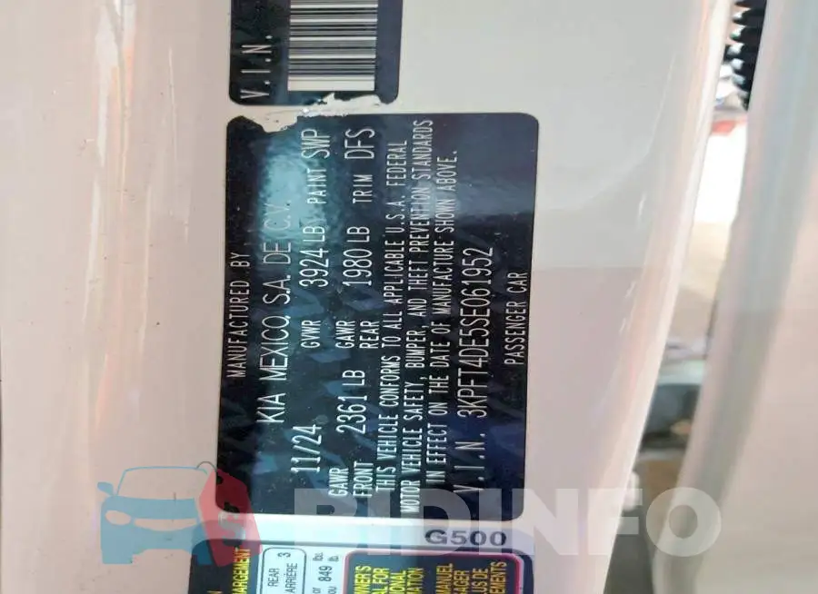 3KPFT4DE5SE061952 Photo# 12
