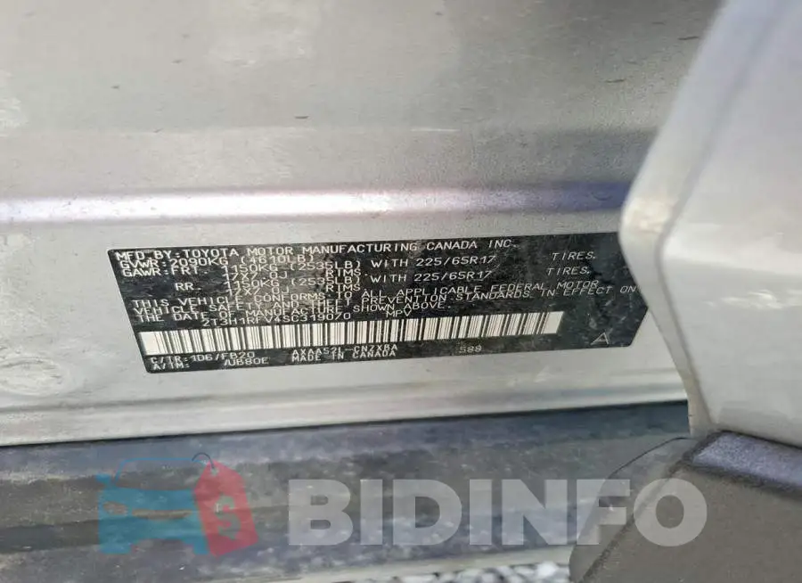2T3H1RFV4SC319070 Photo# 14
