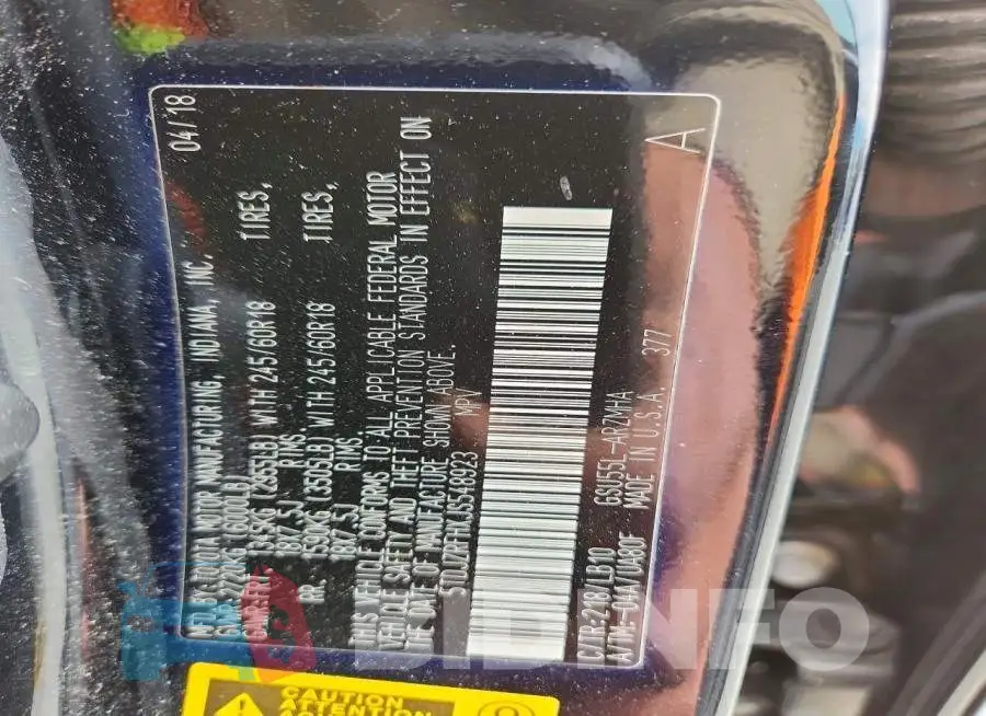 5TDJZRFHXJS548923 Photo# 14