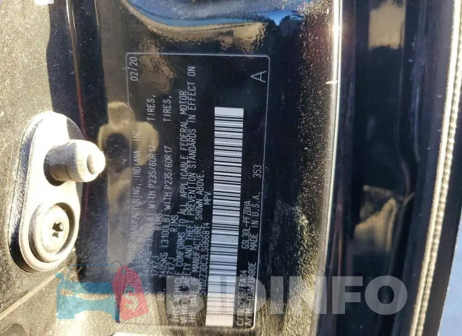 5TDZZ3DC2LS066814 Photo# 13