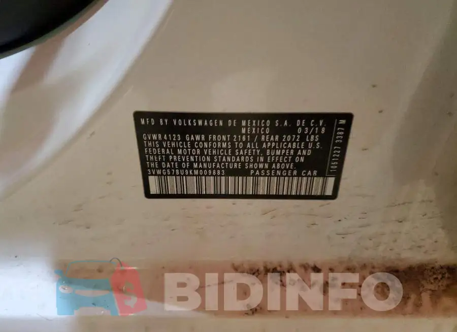 3VWG57BU9KM009883 Photo# 13