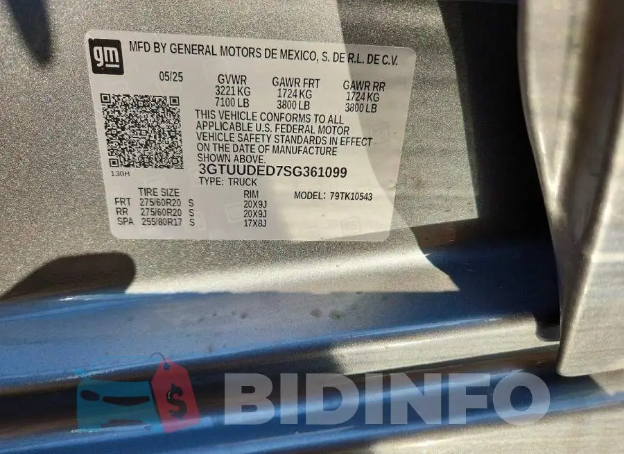 3GTUUDED7SG361099 Photo# 12