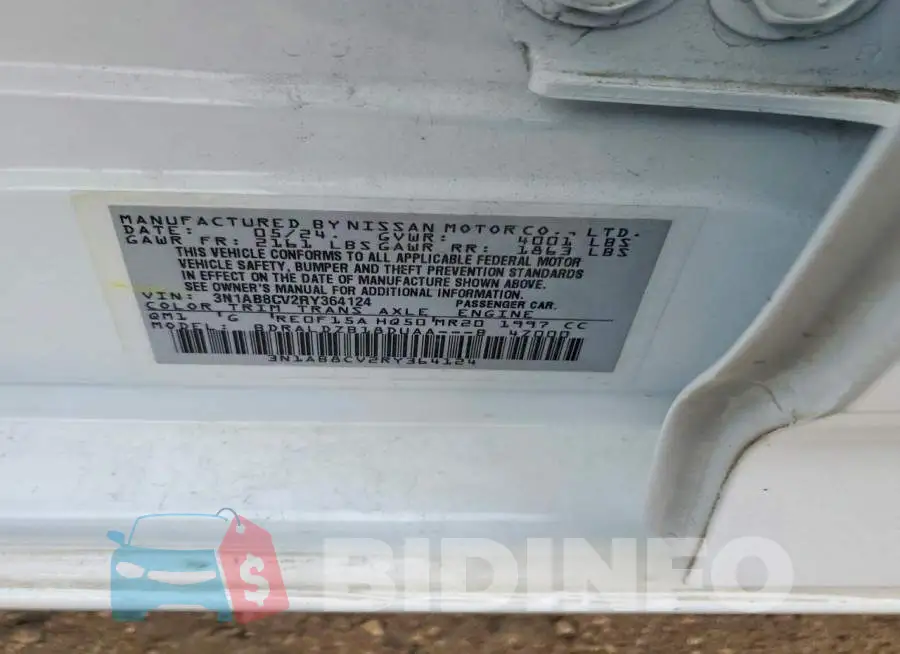 3N1AB8CV2RY364124 Photo# 12