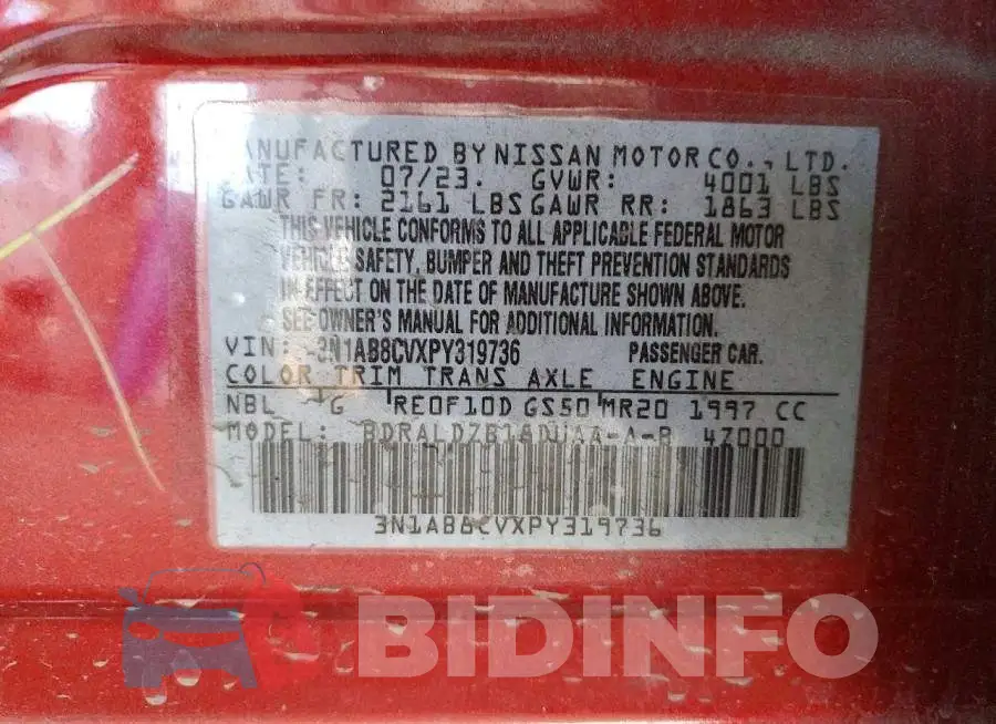 3N1AB8CVXPY319736 Photo# 12
