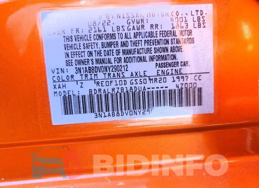 3N1AB8DV0NY290212 Photo# 13