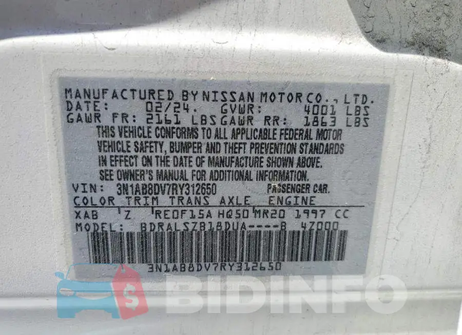 3N1AB8DV7RY312650 Photo# 12