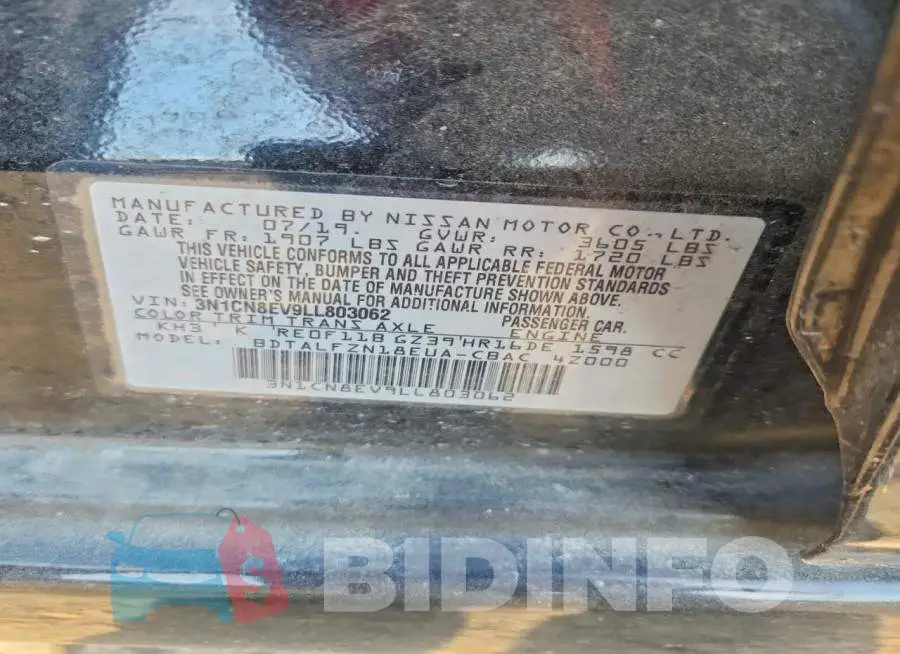 3N1CN8EV9LL803062 Photo# 12