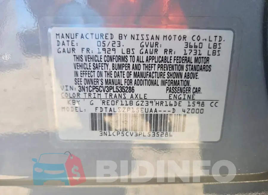 3N1CP5CV3PL535286 Photo# 13