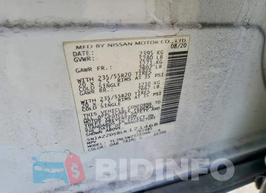 5N1AZ2DS8LN171468 Photo# 12
