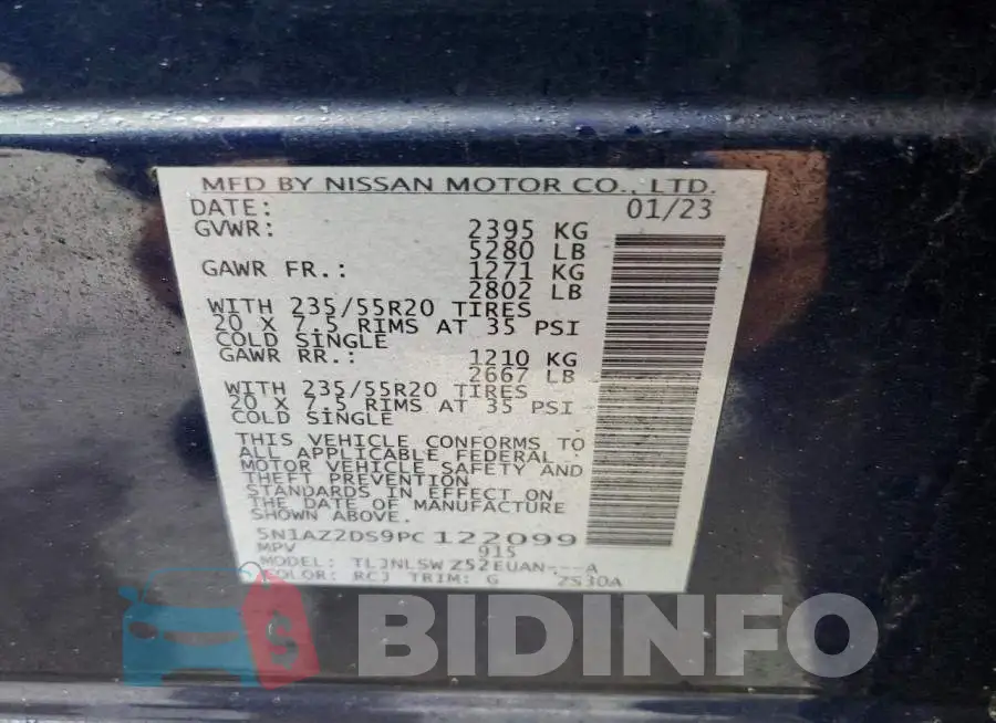 5N1AZ2DS9PC122099 Photo# 13
