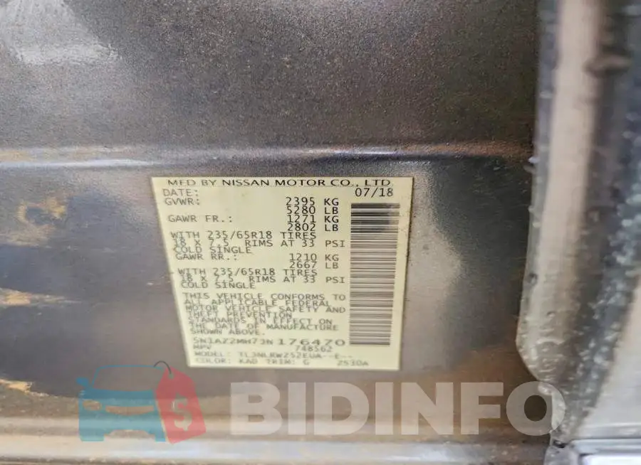 5N1AZ2MH7JN176470 Photo# 14