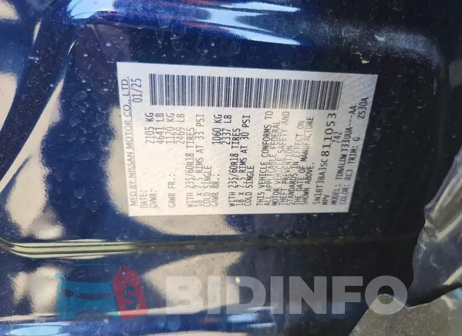 5N1BT3BA3SC811053 Photo# 13