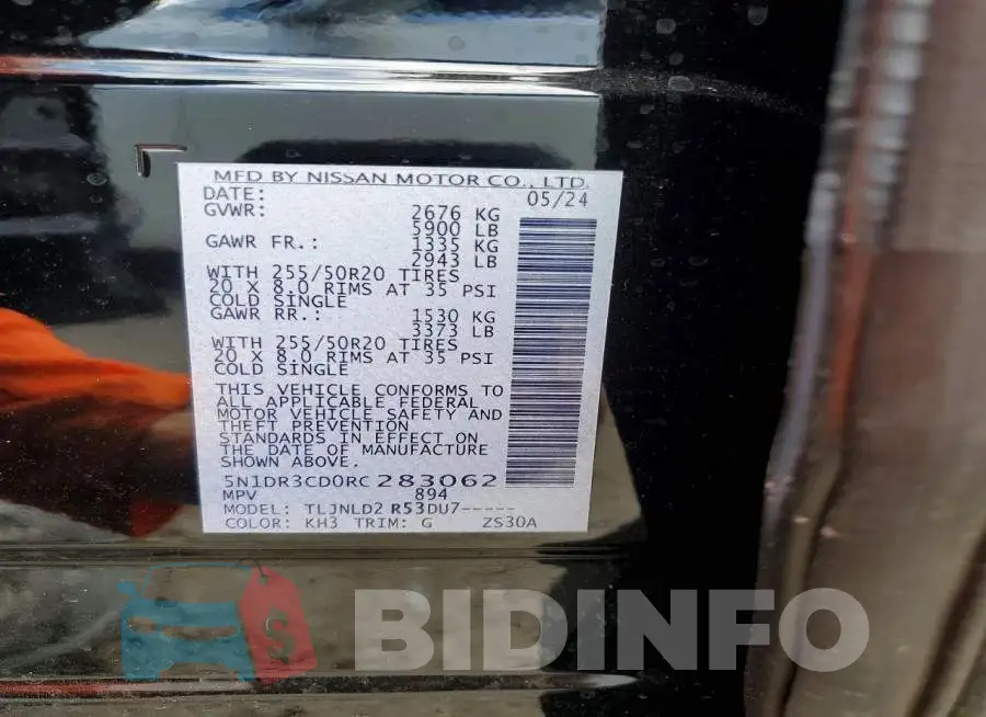 5N1DR3CD0RC283062 Photo# 14
