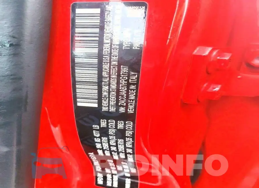 ZACCJAAB7HPG17997 Photo# 12