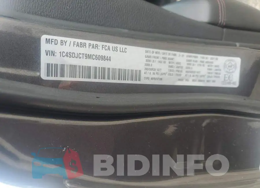 1C4SDJCT9MC609844 Photo# 13