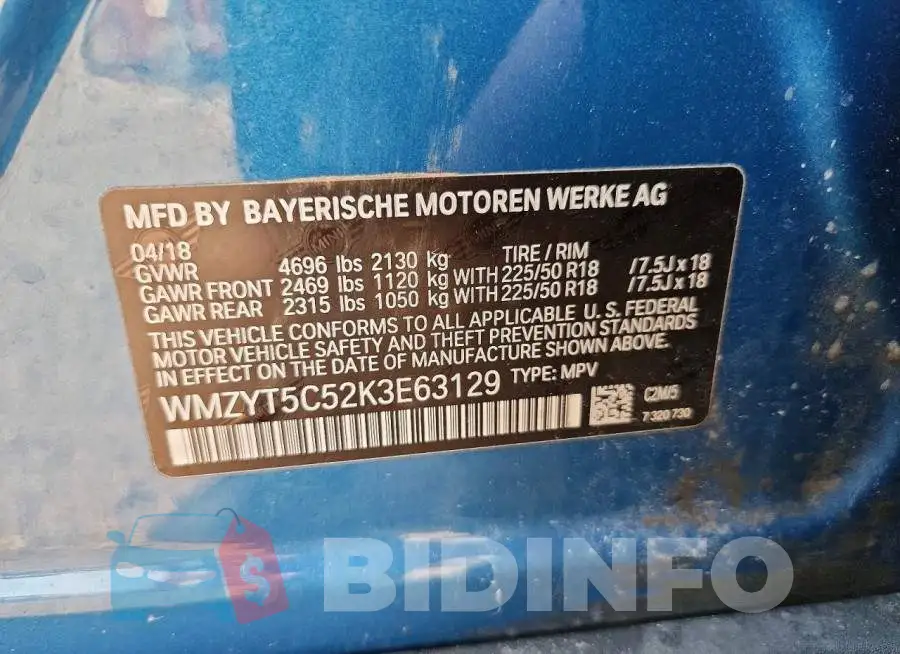 WMZYT5C52K3E63129 Photo# 12