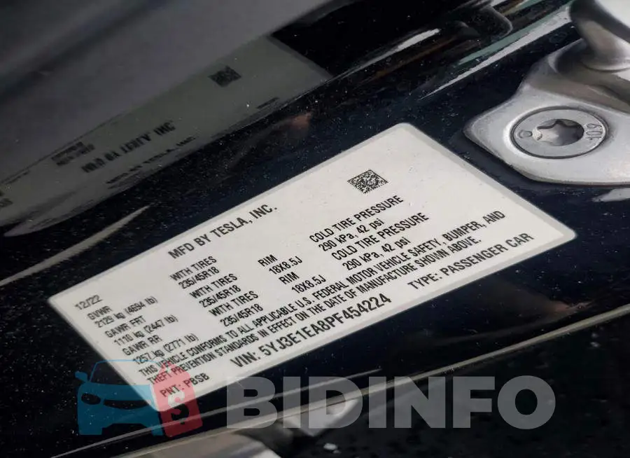 5YJ3E1EA8PF454224 Photo# 12