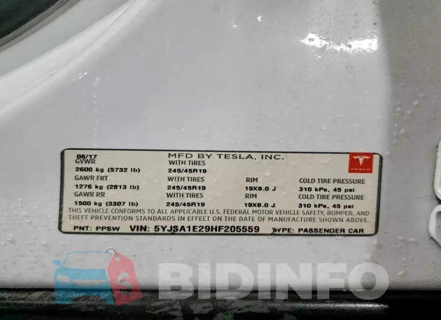 5YJSA1E29HF205559 Photo# 13
