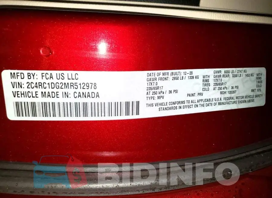 2C4RC1DG2MR512978 Photo# 13