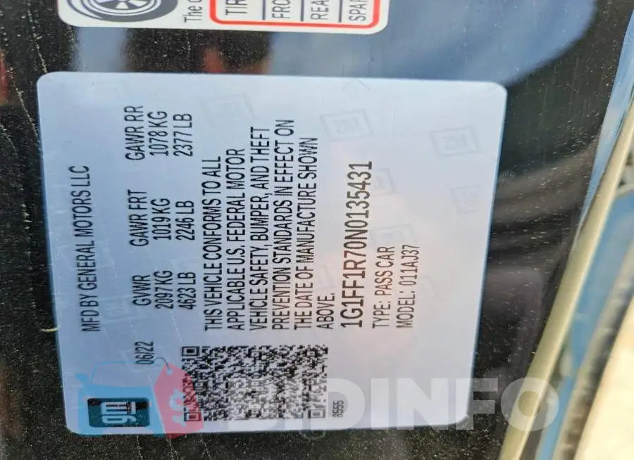 1G1FF1R70N0135431 Photo# 13