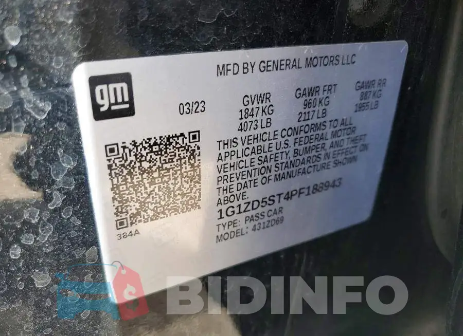1G1ZD5ST4PF188943 Photo# 12