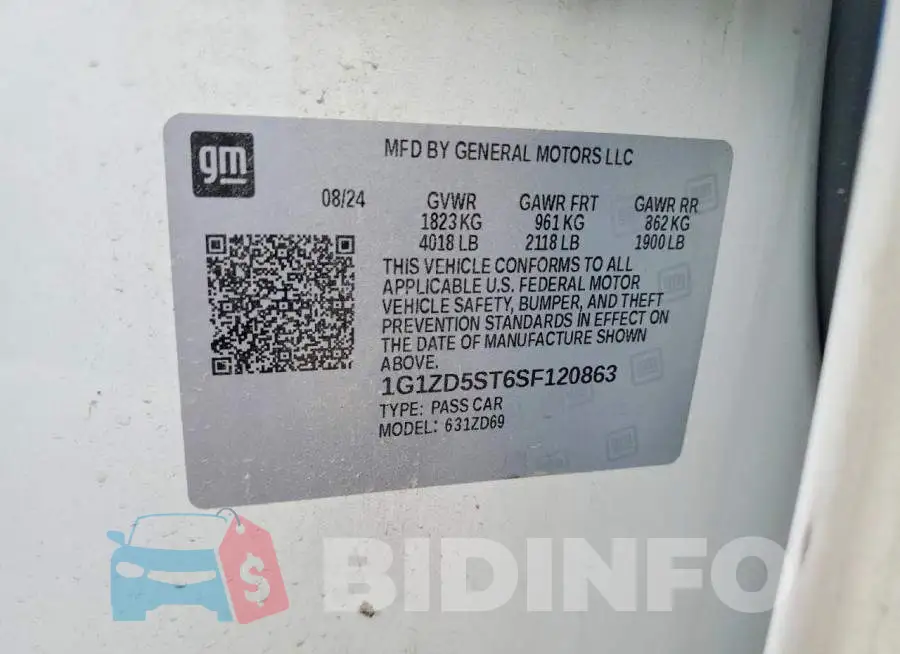 1G1ZD5ST6SF120863 Photo# 13
