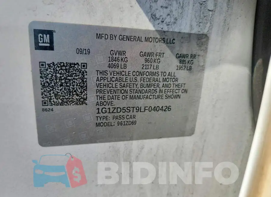 1G1ZD5ST9LF040426 Photo# 12