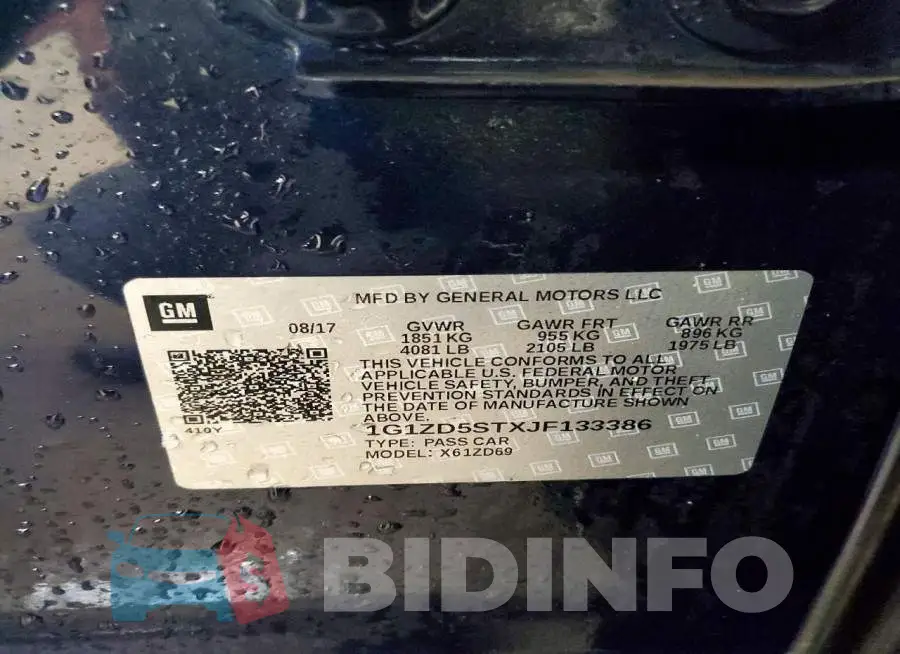 1G1ZD5STXJF133386 Photo# 12