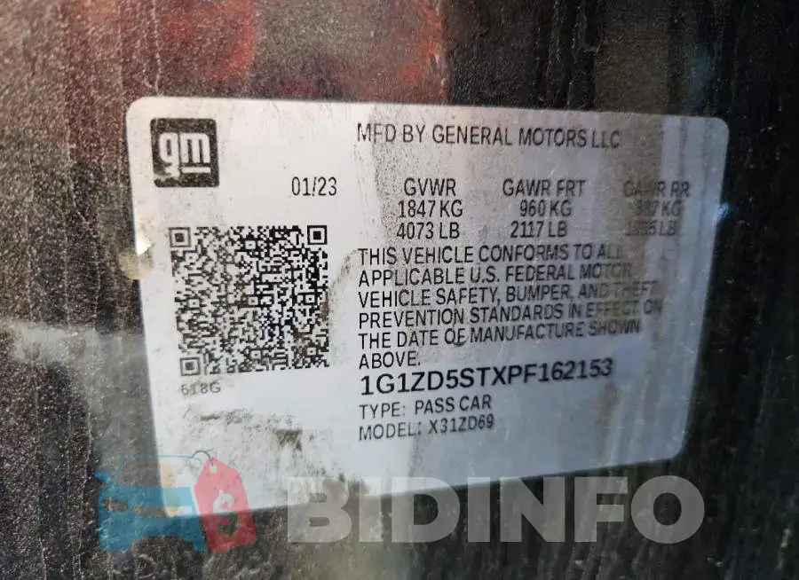 1G1ZD5STXPF162153 Photo# 12