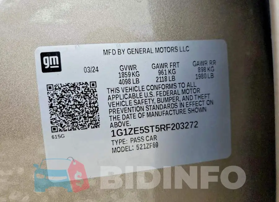 1G1ZE5ST5RF203272 Photo# 12