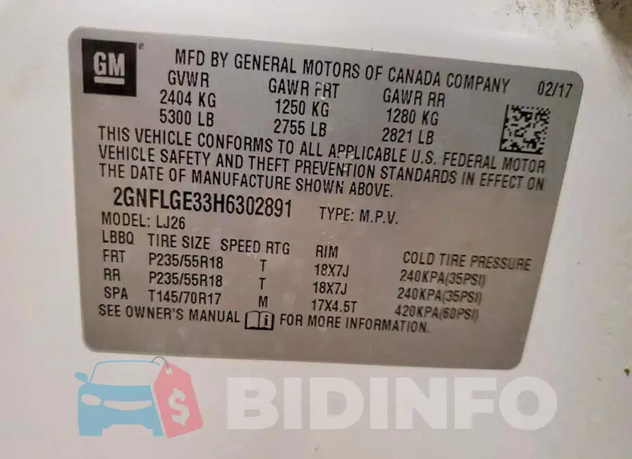 2GNFLGE33H6302891 Photo# 13