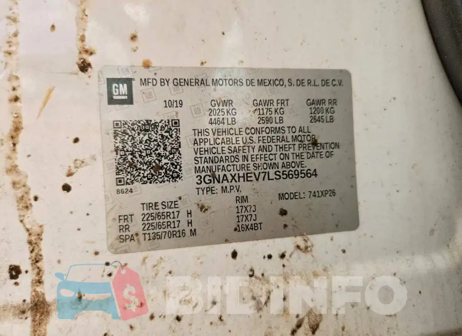 3GNAXHEV7LS569564 Photo# 13