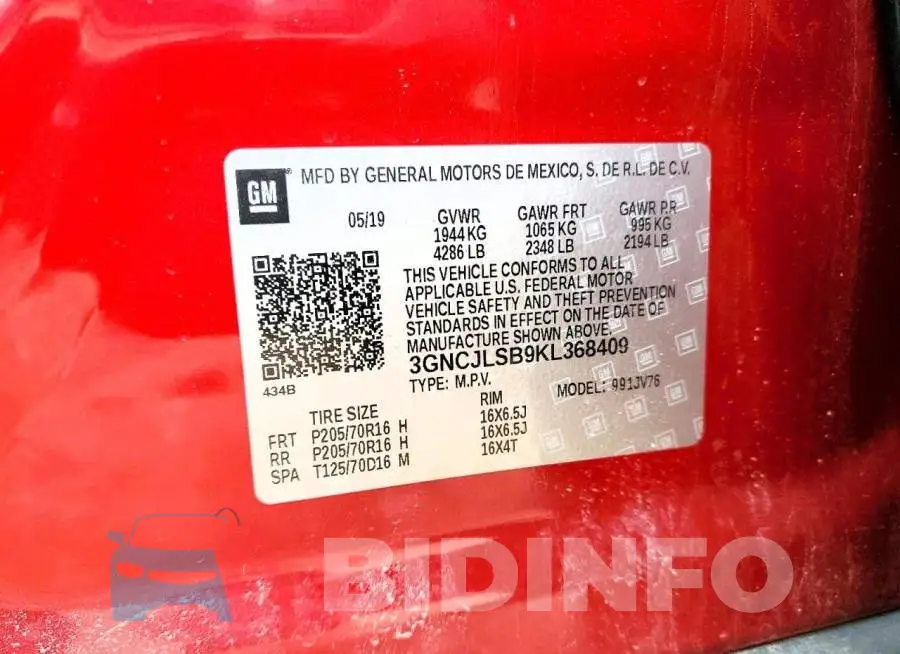 3GNCJLSB9KL368409 Photo# 13